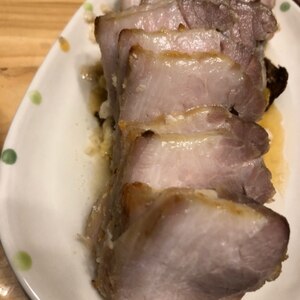 オーブンで簡単、ローストポーク塩焼き豚